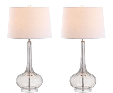 Bette 28.5" Glass Teardrop LED Table Lamp - JONATHAN Y